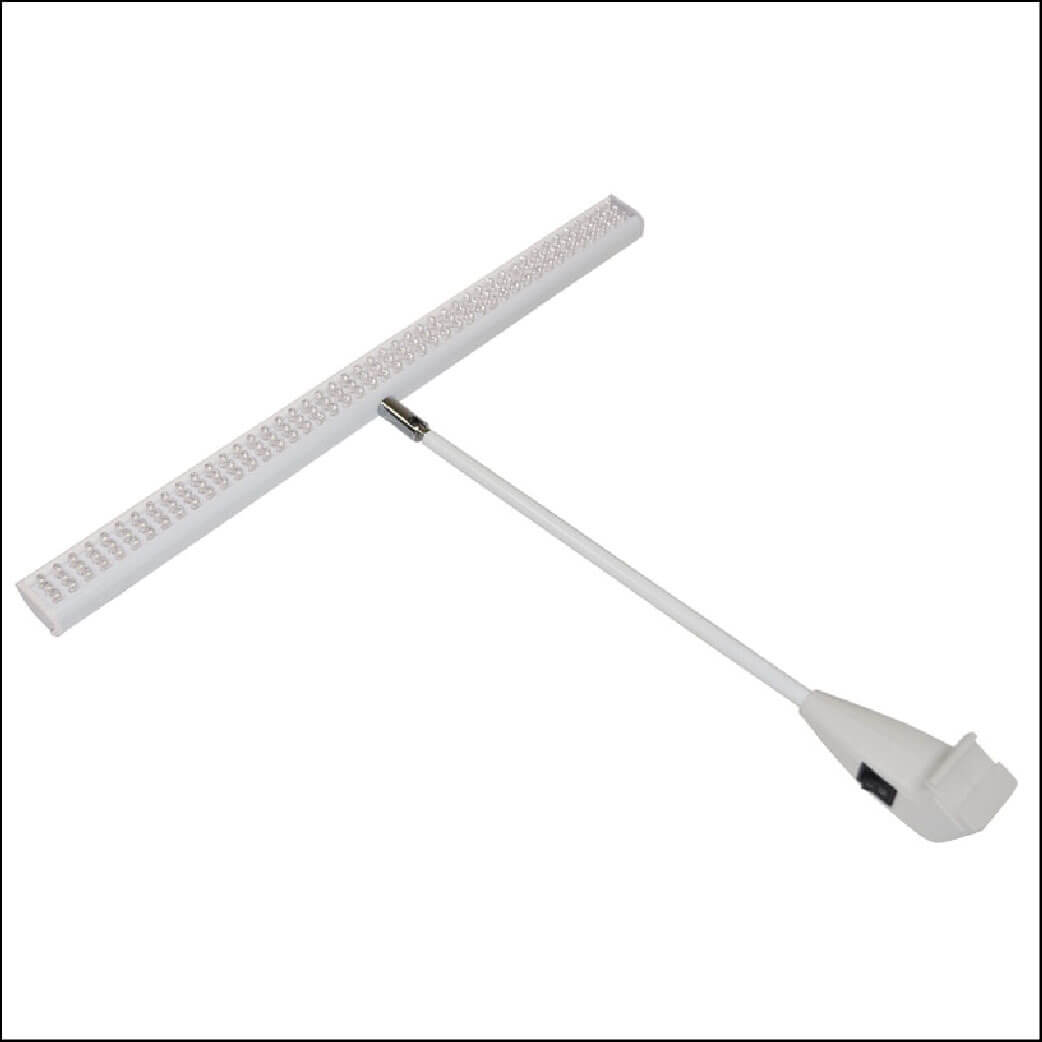 Single white universal LED light for trade show displays